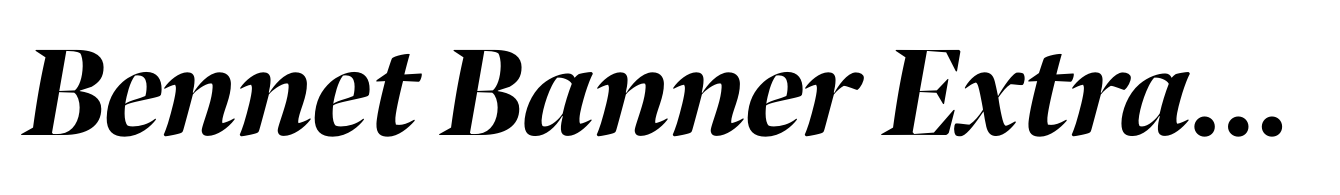 Bennet Banner Extrabold Italic